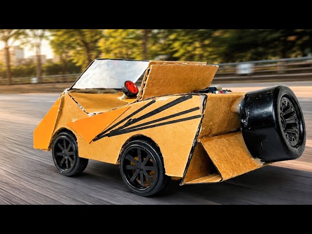 How to Make a Motorized Cardboard Car That Actually Moves! | DIY Car