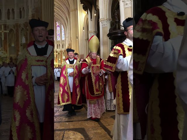 Chartres Cathedral - Final Procession Traditional Latin Mass - Pentecost Monday, June 2019