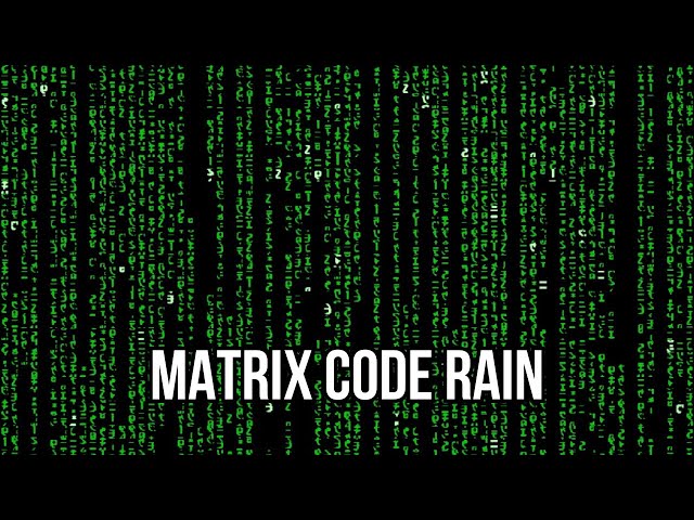 Matrix Code Rain. 3 Hours Screensaver for TV