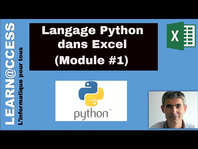 Excel - Discover the Python language in Excel (Module #1)