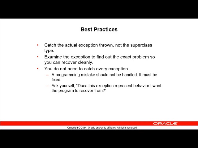Best Practices for Exception Handling in Java