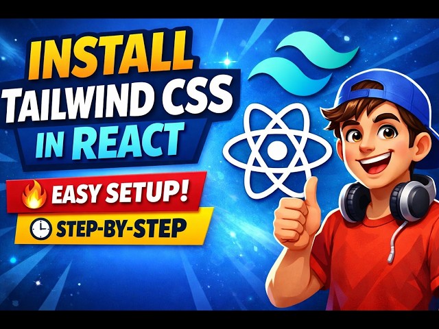 Install Tailwind CSS in React Project in 5 Minutes 🔥