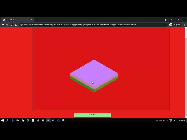 Stack Game using JavaScript with Source Code | Techno Trickcode