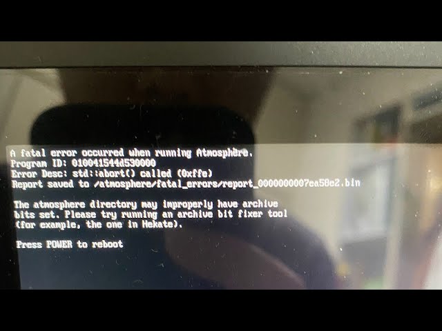 Switch hekate fix archive bit教學，修復大氣層錯誤代碼010041544d530000