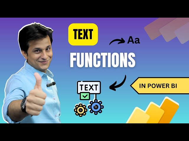 11.0 Text Functions in Power BI (Power Query) | Power BI Tutorial for Beginners | By Pavan Lalwani