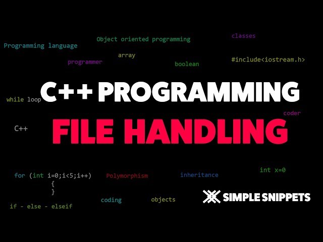 File Handling in C++ Programming