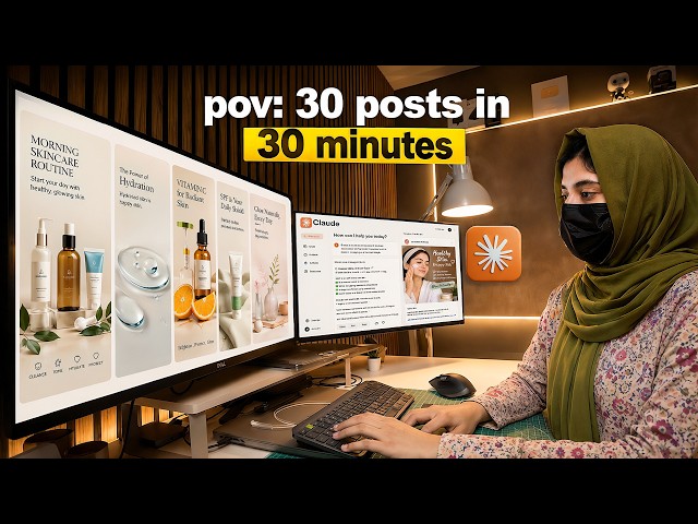 POV: I Created 30 Social Media Posts in 30 Minutes Using Claude AI