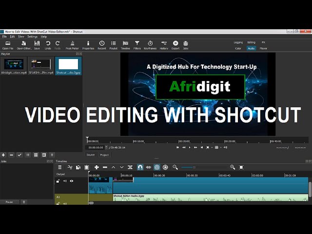 How to Edit Videos With ShotCut Video Editor --- Video Editing Software Tutorial.