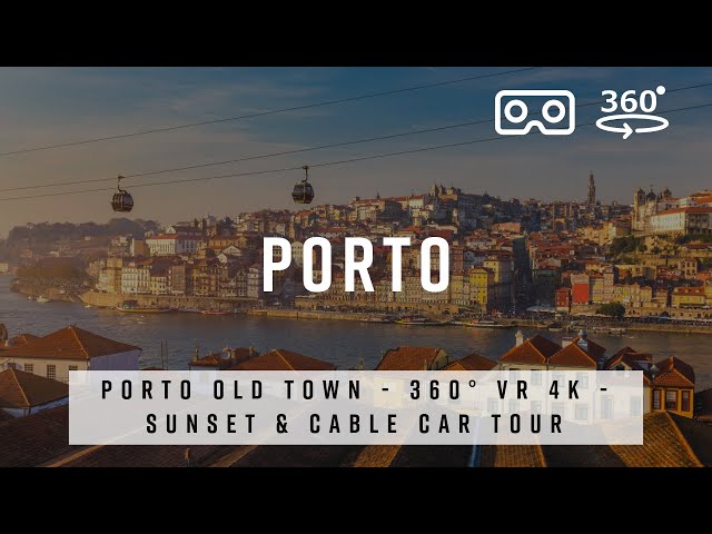 Porto City 🇵🇹 360 Tour | Sunset & Cable Car Ride Over the Douro River in Portugal
