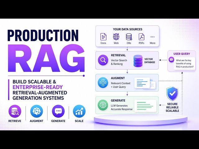 Production RAG | Build Scalable & Enterprise-Ready Retrieval-Augmented Generation Systems | Uplatz