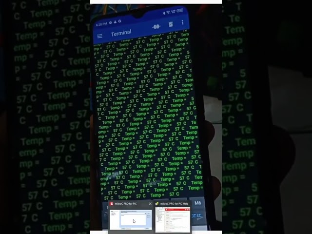 Wireless temperature measurement system using PIC16F877A. #iot #coding #microcontroller #programming