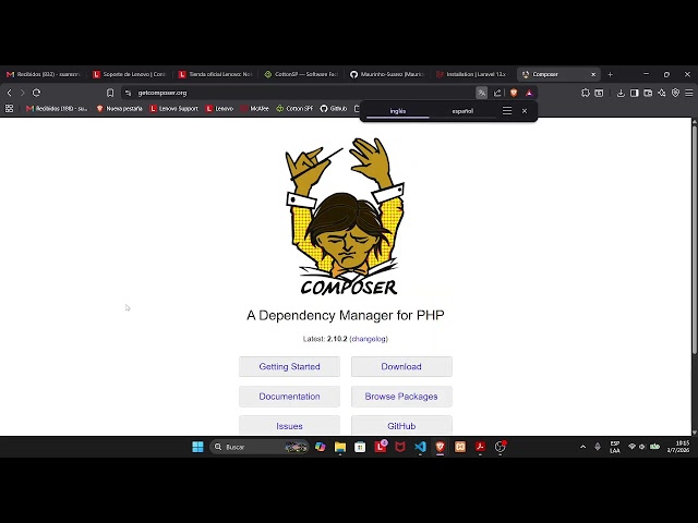 Creación de proyecto desarrollo web: Laravel - PHP
