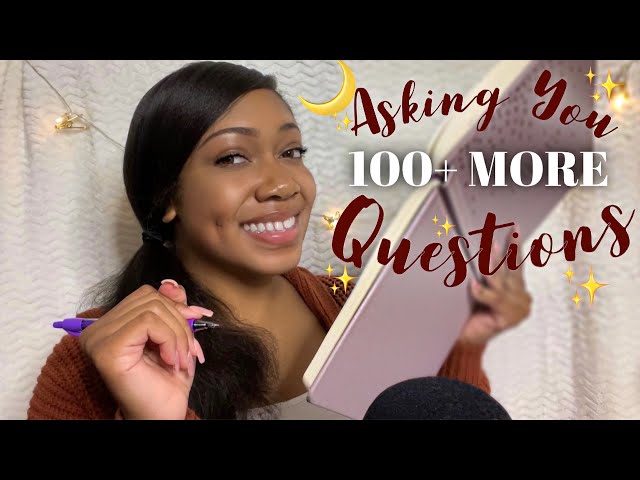 ASMR Asking You 100+ MORE Questions in (nearly) 30 Mins ✍🏽💕| Soft Whispers for Sleep| Writing