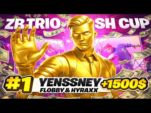 How I Placed 🥇st in EUROPE Finals of Zero Build Trios Console Cash Cup (+1500$$) 🇫🇷