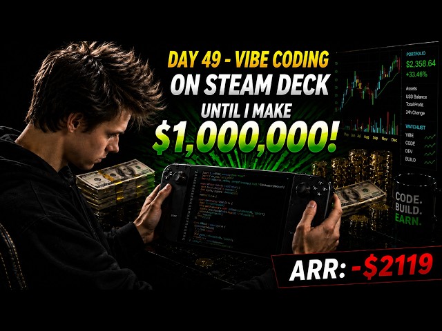 Day 49 - Vibe Coding On Steam Deck Until $1,000,000 | ARR: -$2119 | MAKING THE BEST GENEALOGY SITE