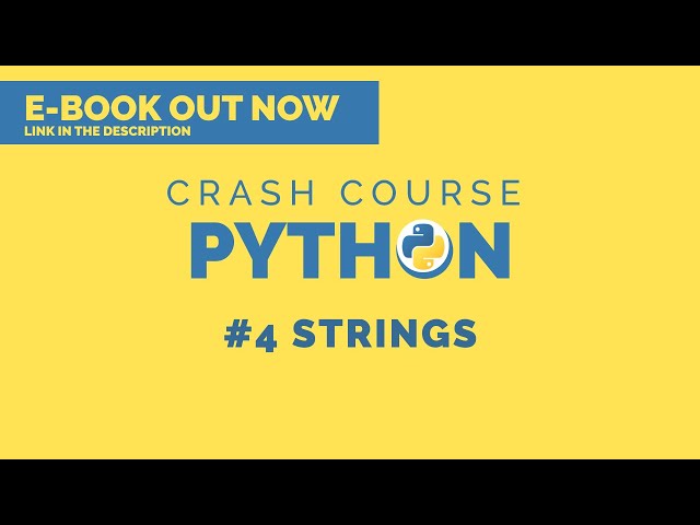 🐍 Python 3 Crash Course 2020 - #4 Strings
