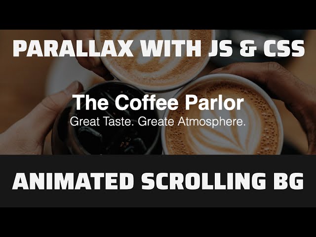 Animated Scrolling Background - PURE Javascript & CSS