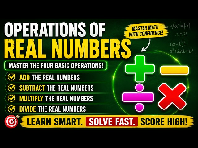 Master Real Number Operations: Full Step-by-Step Guide with Examples (All Levels)