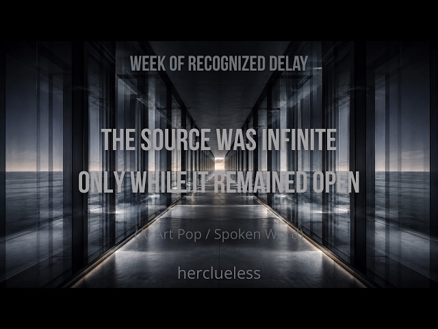 the source was infinite only while it remained open | herclueless (AI Art Pop / Spoken Word)