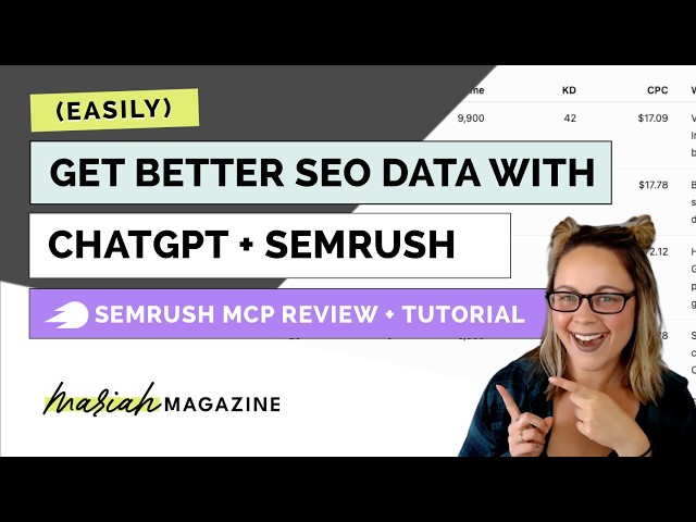 (2026) NEW SEMRUSH MCP: How to Get Better SEO Data With ChatGPT & Other AI Tools