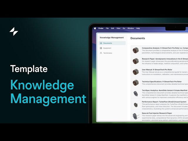 Knowledge Management App for IT and Operations | Knowledge Management Template | Glide Apps | NoCode