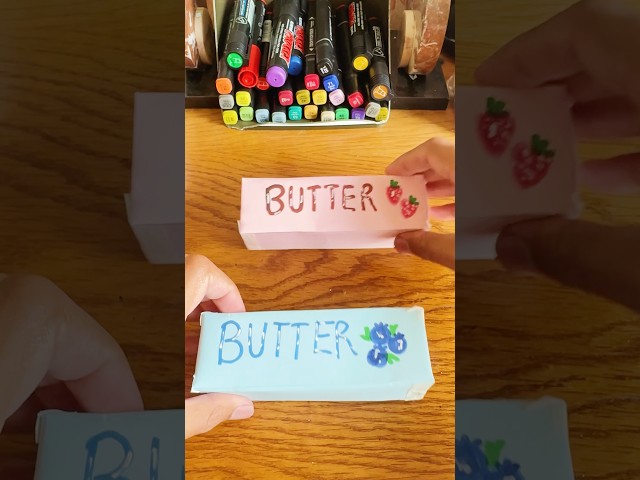 Butter 🧈 🧈  #art #papercraft #squishy #cute #creative #ideas #shorts #trend #viral #cute #butter