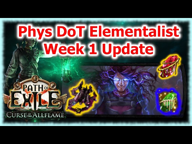 Incredible Clear and Damage with Unity! | Phys DoT Elementalist Week 1 Update | Path of Exile 3.29