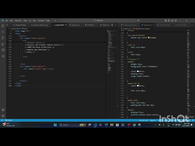 Amazon clone with html and CSS  #amazon #clone#android # web application 