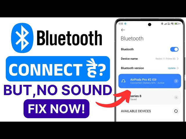 Bluetooth Connected But No Sound Fix 🎧 | Bluetooth Audio Not Working Solution | Enable Media Audio