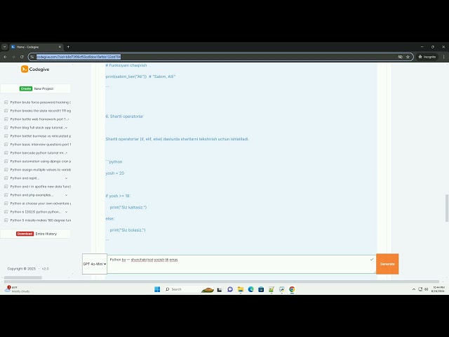 Python bu shunchaki kod yozish tili emas
