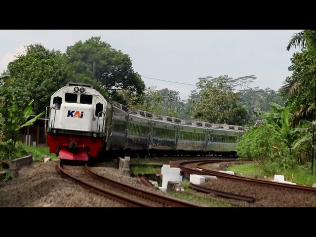 Beautiful Day for Chasing the Train - Railfanning at Java's Rural Train Station