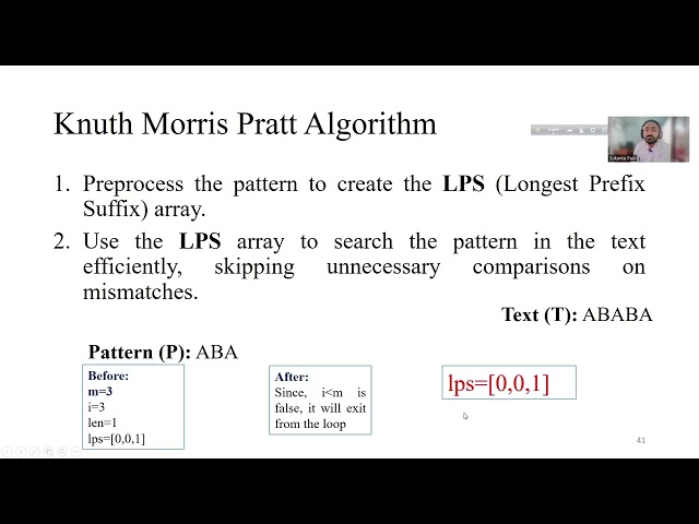 KMP Algorithm Explained | Knuth-Morris-Pratt Pattern Matching | Step-by-Step Simulation Part-1