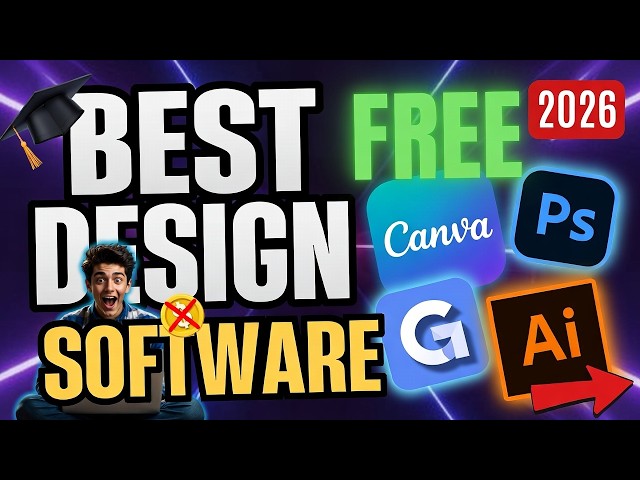 Top 5 Graphic Design Software | Free Design Software 😲