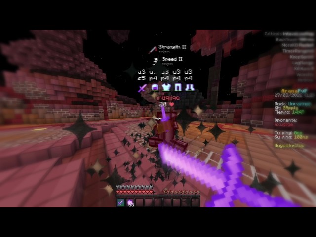 Playing with Best Client for UniversoCraft! Augustus Client | Scaffold, Full AB, NoSlow...