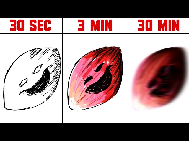 Drawing PSR J2322-2650b (Fanmade Version) 30 Sec vs 3 Min vs 30 Minutes | Real NASA Exoplanet 