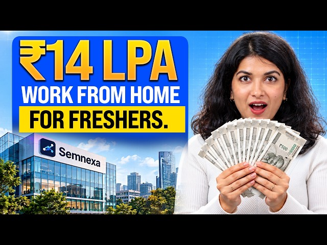 ₹14 LPA Fresher Job | Work From Home | No Experience Required