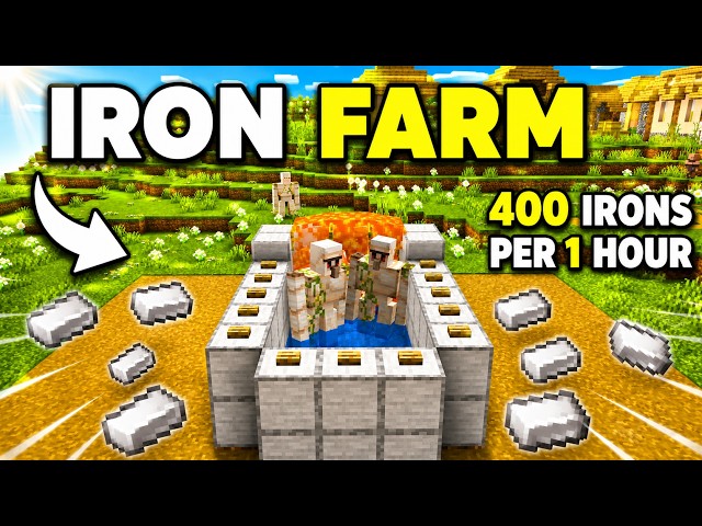 EASY IRON FARM for Minecraft 26.4+/1.21+