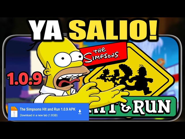 IT'S FINALLY OUT! THE SIMPSONS HIT AND RUN 1.0.9 FOR ANDROID NEW VERSION! (DON'T MISS IT)