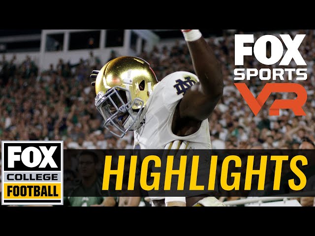 Dexter Williams makes it 28-7 Notre Dame | 360° VIDEO | FOX COLLEGE FOOTBALL