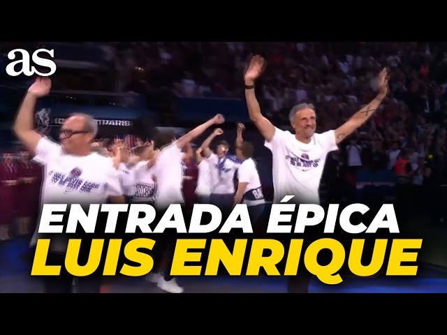 Luis Enrique UNFILTERED at the PSG CELEBRATION — The most EPIC ENTRANCE of the year
