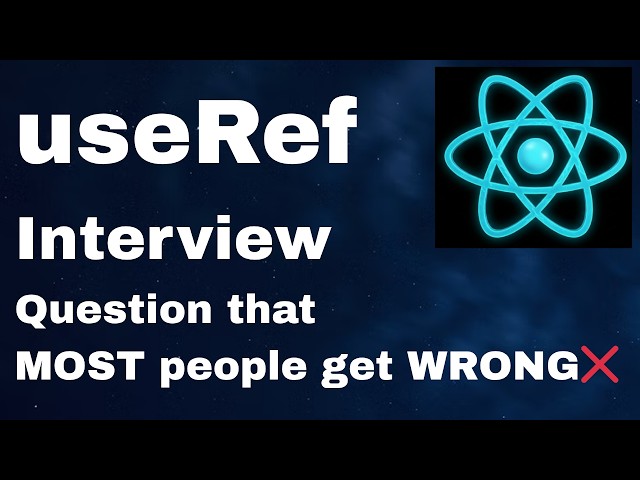 The useRef interview Question that MOST developers get WRONG❌ #reactjs #reacthooks