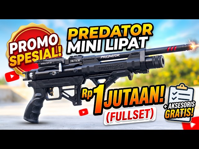 AFFORDABLE PCP RIFLE PROMO UNDER 1 MILLION!!! PCP PREDATOR MINI OD38 FOLDING STOCK | NEWEST PCP B...
