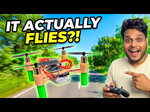 I Built a Mini Drone Using ESP32 😱 (Full Guide)