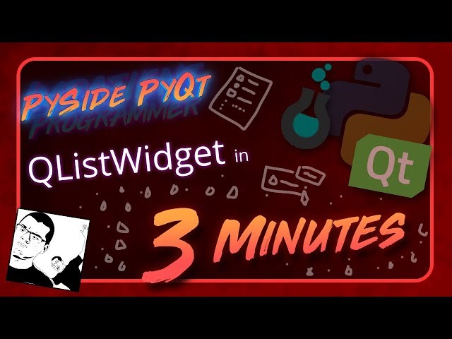 PySide + PyQt | QListWidget in 3 Minutes