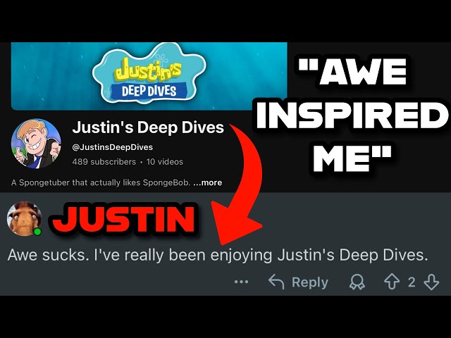 Spongebob YouTuber Pretends To Be His Own Fan To Hate On Me