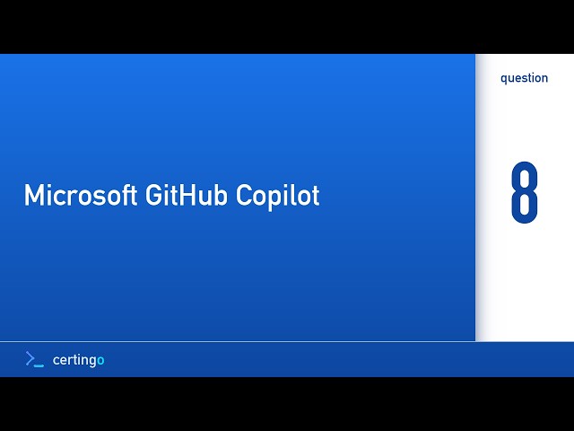 Certingo | Microsoft GitHub Copilot (GH-300) — Question 8