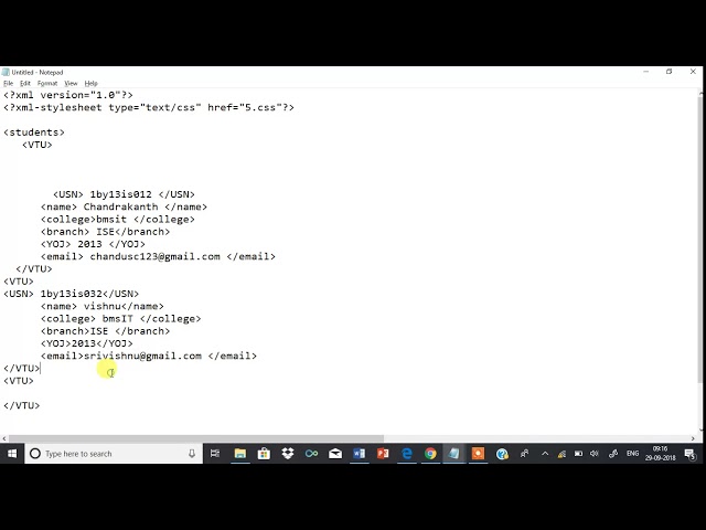 web lab program 5 Design an XML Document