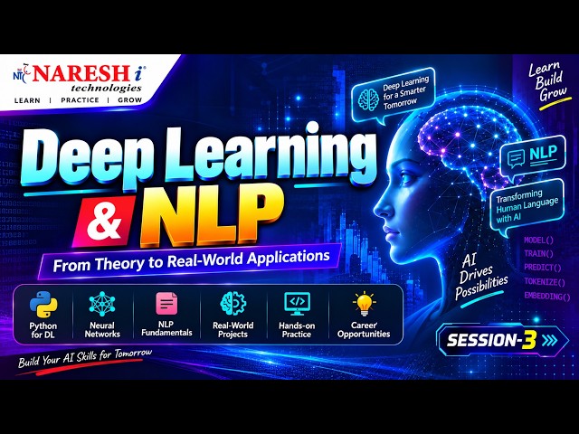 Deep Learning & NLP @ 6:30 PM (IST) by Mr.Venkat Somesh From 15th September 2026