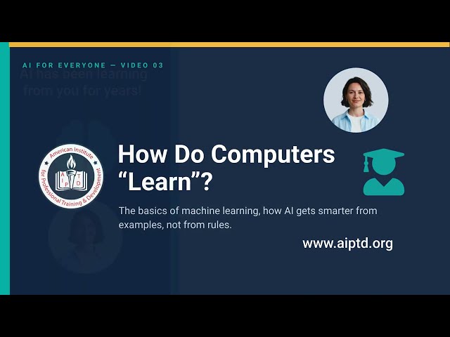How Do Computers Learn? The Basics of Machine Learning (AI for Everyone 03)