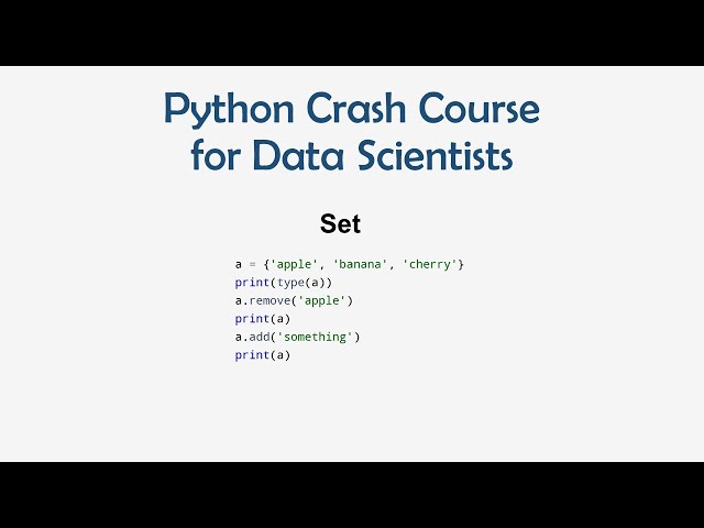 10 Python Crash Course for ML - Set | ML for Data Science